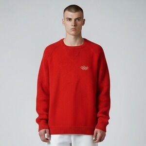 Vintage Knit Sweater 1988 XV Olympic Winter Games ABC White Ram  Medium Calgary